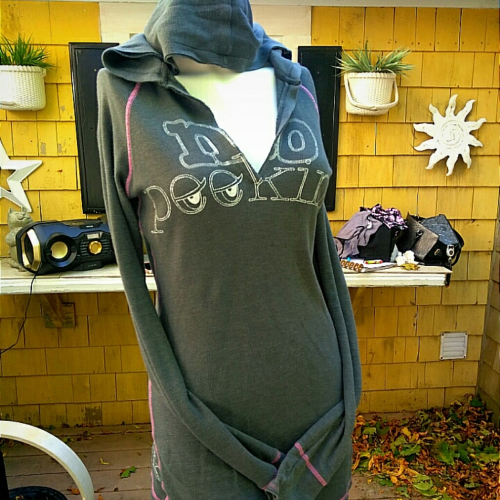 VS PINK hooded thermal